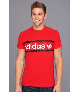 adidas Originals Heritage Logo Tee Mens T Shirt (Red)