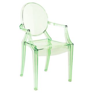 Kartell Louis Ghost Chair 4852 Finish Transparent Crystal Green