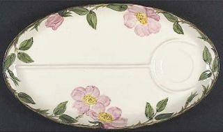 Franciscan Desert Rose (Usa Backstamp) Oval Snack Tray, Fine China Dinnerware  