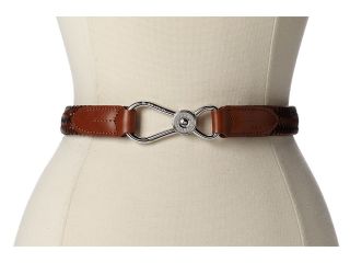 LAUREN by Ralph Lauren 1 Tubular Stretch Belt With Nautical Hook Womens Belts (Tan)