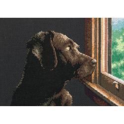 Gold Collection Petite Pondering Pup Counted Cross Stitch Ki 7x5