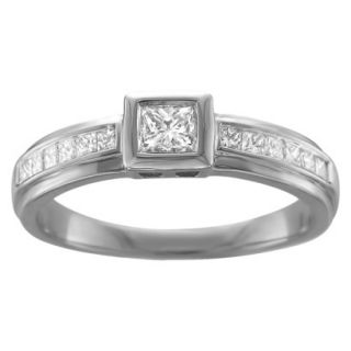 0.5 CT.T.W. Diamond Ring in 14K White Gold   Size 7