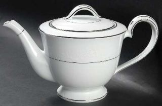 Noritake Whitehall Teapot & Lid, Fine China Dinnerware   White Flower Basket & S