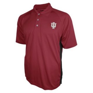 NCAA RED MENS 3BTN POLO INDIANA   M