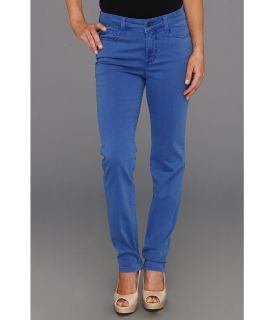 NYDJ Petite Sheri Skinny Washed Fine Line Twill Womens Jeans (Blue)