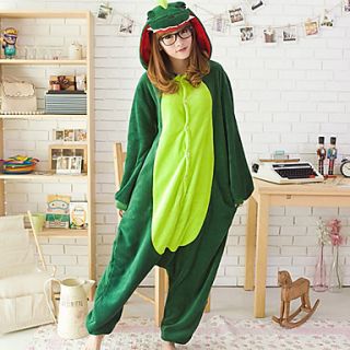 Womens Cute Fleece Dinosaur One Piece Lounge Wear