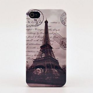 Famous Eiffel Tower With Letters Hard Skin Case for iPhone 4/4s