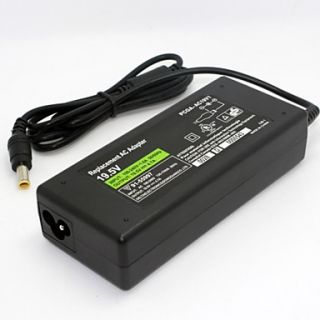 Compact Portable Laptop AC Adapter for SONY VGA AC19V10/11/12/26/13 (19.5V 4.7A 6.54.4MM)US Plug
