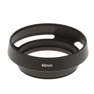 46mm Hollow out Lens Hood for Camera (Black)