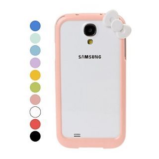 Cartoon Bow Pattern Bumper Frame for Samsung Galaxy S4 i9500