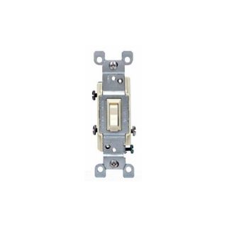 Leviton 1453WCP Light Switch, Toggle Switch, 3Way White