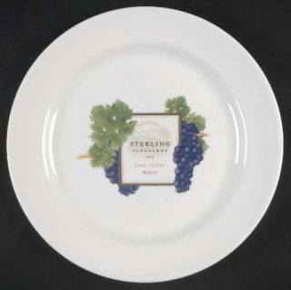 Wedgwood Grand Gourmet Sterling Merlot Wine Salad Plate, Fine China Dinnerware