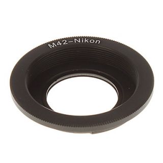 M42 NIKON Camera Lens Glass Adapter Ring (Black)