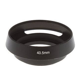 40.5mm Hollow out Lens Hood for Camera (Black)
