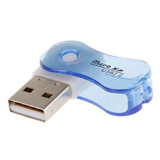 USB 2.0 Memory Card Reader (Yellow/Blue/Orange)