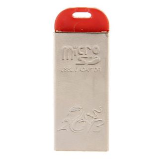 Mini USB Memory Card Reader (Red/Black/Brown)
