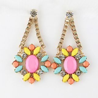 Kayshine Multi Color Floral Shape Diamond Earrings