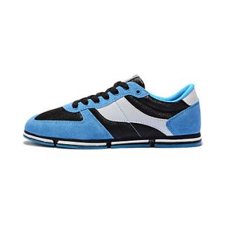Suede Mens Flat Heel Comfort Fashion Sneakers Shoes With Lace up(More Colors)