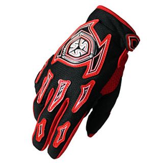 SCOYCO A012 Motorcycle Racing Cool Full Finger Gloves (Red)