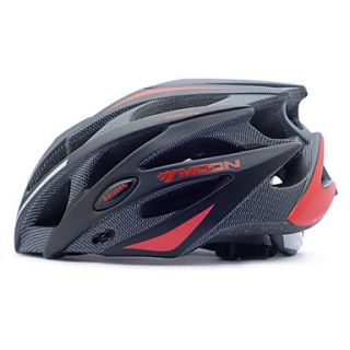 MOON Cycling BlackRed PCEPS 25 Vents MTB Protective Helmet