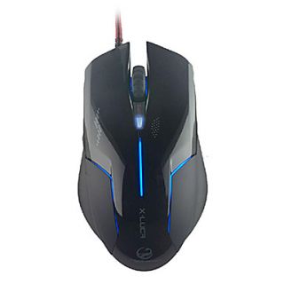 Stable Technology Wired USB Mouse With Mouse Pad Hem Facing