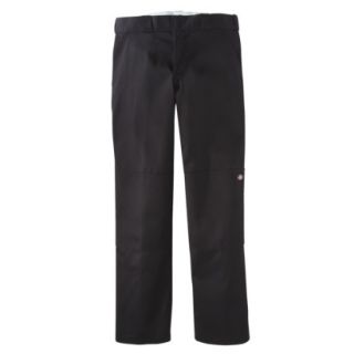 Dickies Mens Relaxed Straight Fit Double Knee Work Pants   Black 30x30