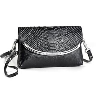 Women Casual High Quality Genuine Leather Scale Pattern Crossbody Messenger Bag Shoulder Bag