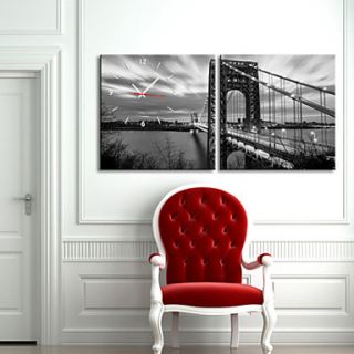Golden Gate Bridge Wall Clock in Canvas 2pcs