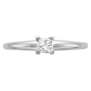 1 CT.T.W. Diamond Solitaire Ring in 14K White Gold   Size 6.5