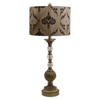 Damask Swirl Table Lamp   Gold (Includes CFL Bulb)