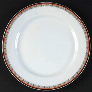 Royale (France) Adriana Brique Salad Plate, Fine China Dinnerware   Orange/Rust,