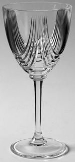 Royal Crystal Rock Magnolia Wine Glass   Clear, Cut Swags On Bowl, No Trim