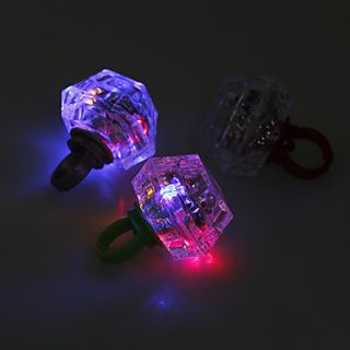Diamond Shaped LED Finger Ring (Random Color)