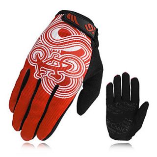 CoolChange Cycling Gel Red Full Finger Gloves