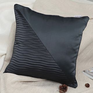 18Square Dimensional Wave Patchwork Polyester Decorative Pillow With Insert