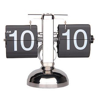 8.25H Modern Style Metal Balance Tabletop Clock