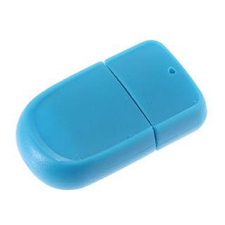 Mini USB Memory Card Reader (Blue/White/Purple)