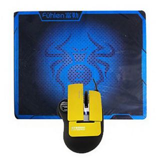 M590 USB Wired Fashion Optical Precise Mouse with Mousepad