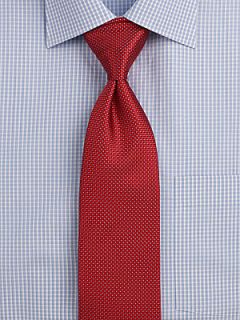 Ermenegildo Zegna Mini Diamond Silk Tie   Red