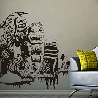 Cartoon Monsters Decorative Wall Stickers