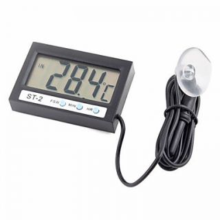 Indoor Outdoor Celsius Digital LCD Thermometer w/ Probe