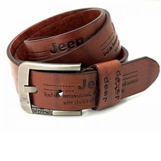 Mens Casual Leather Buckle Belt