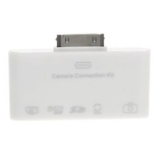All in 1 Memory Card Reader USB HUB Connection Kit (White)