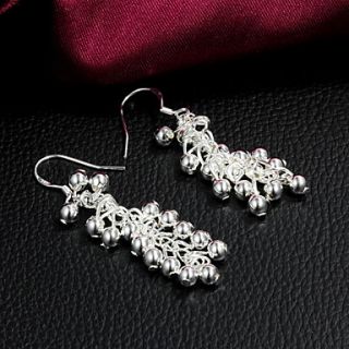 High Quality Vintage Long Slivery Alloy Womens Drop Earring(1 Pair)