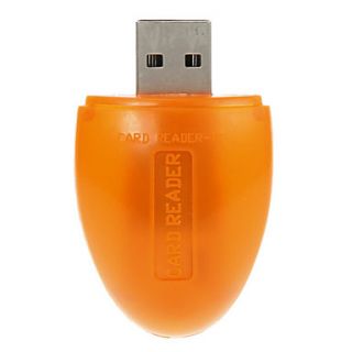 Mini Mouse USB Memory Card Reader (Orange)