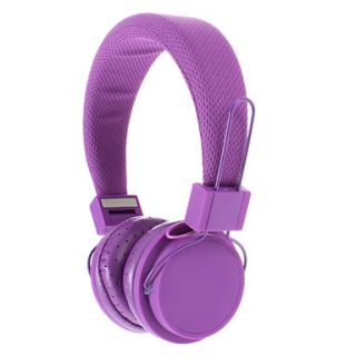 EX09I 3.5mm Stereo High Quality On ear Headphone for PC//MP4/Telephone(Purple)