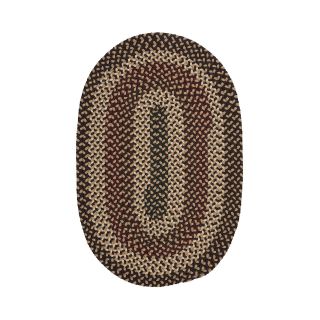 Brook Farm Reversible Braided Indoor/Outdoor Oval Runner Rugs, Natural Earth