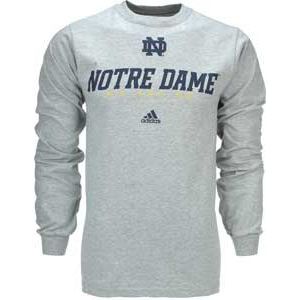 Notre Dame Fighting Irish adidas NCAA Base Stealer Long Sleeve T Shirt