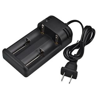 SingFire US DC6 Universal Double Groove Intelligent Rapid AC Power Charger Adapter   Black (US Plug)