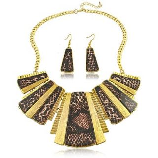 Exaggerated Personality Snakeskin Grain Alloy Womens jewelry set